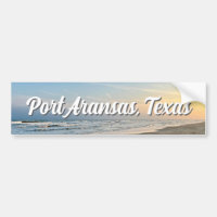 Pôr do Sol na Praia de Port Aransas Texas Fotograf