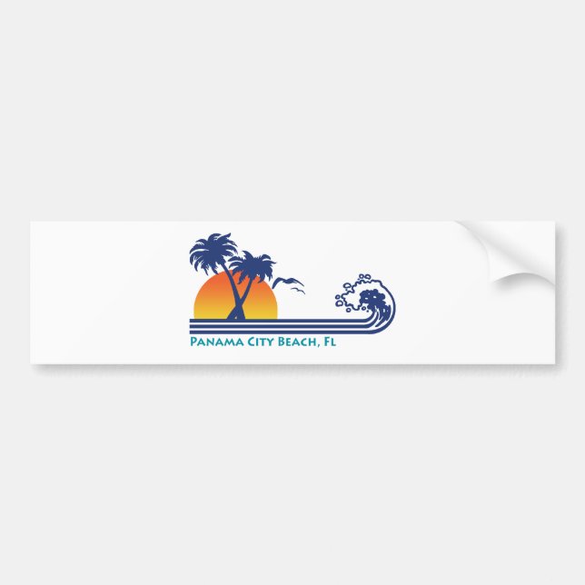 Adesivo Para Carro Praia da Cidade do Panamá (Frente)