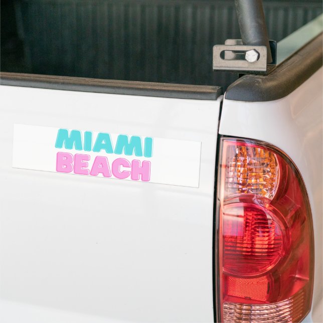 Adesivo Para Carro Praia de Miami (No caminhão)