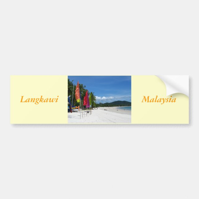 Adesivo Para Carro Praias de Langkawi (Frente)