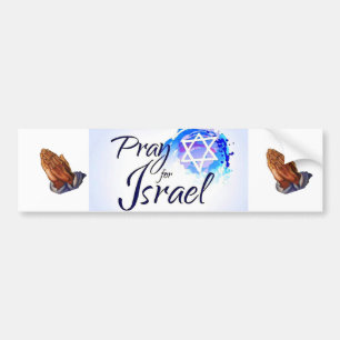 Adesivo Para Carro Pray For-Israel_