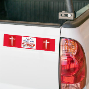 Adesivo Para Carro PRAY FOR TRUMP Bumper Sticker