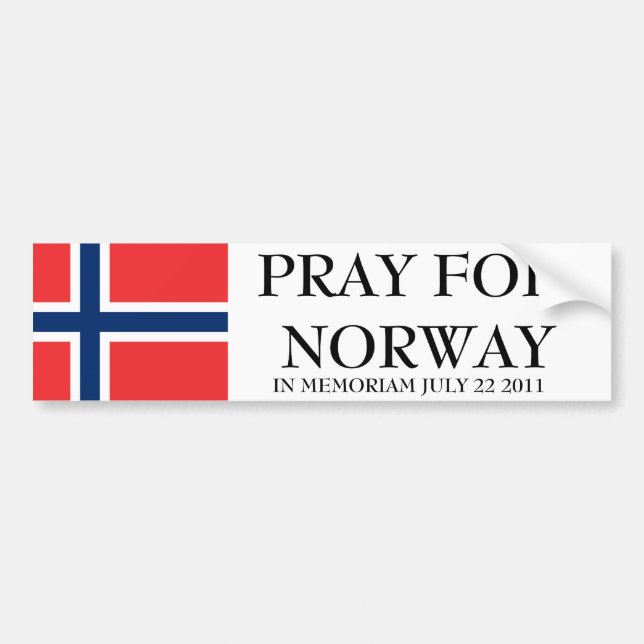 ADESIVO PARA CARRO PRAY PARA A NORUEGA (Frente)