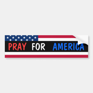 Adesivo Para Carro Pray para América