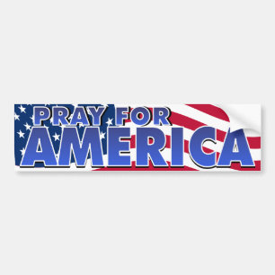 Adesivo Para Carro Pray para América 2