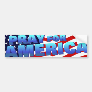 Adesivo Para Carro Pray para América 5