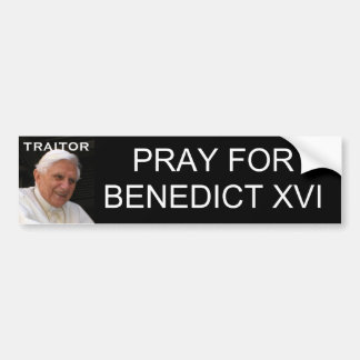 ADESIVO PARA CARRO PRAY PARA BENEDICT XVI
