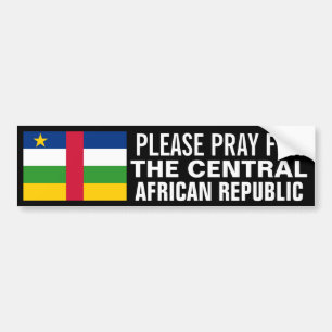 Adesivo Para Carro Pray para o Central African Republic