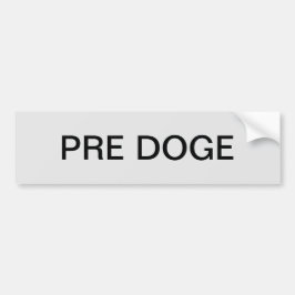 Adesivo Para Carro PRE DOGE (silver/black) bumper sticker