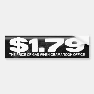Adesivo Para Carro Preços de gás - $1,79 - quando Obama tomou o