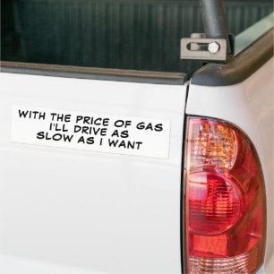 Adesivo Para Carro Preços do Gás Elevados I Conduzem Pau Lento