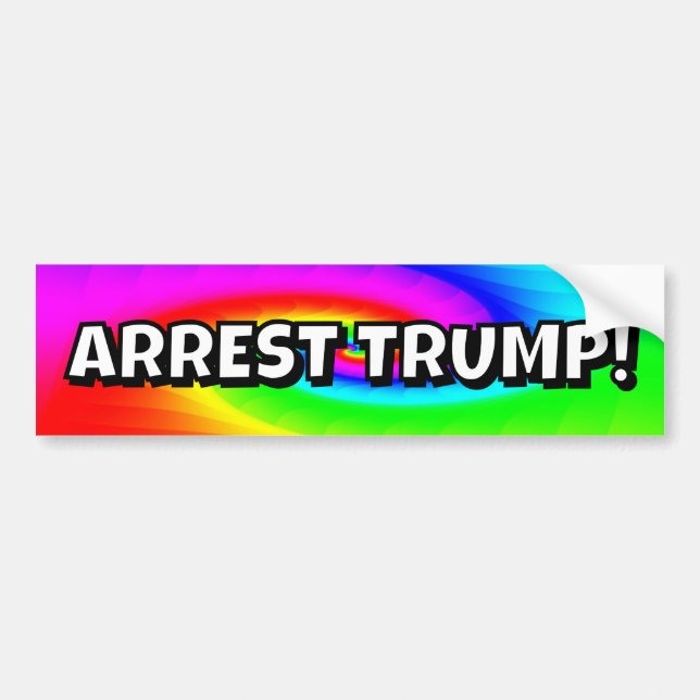 Adesivo Para Carro Prender Trump! (Frente)