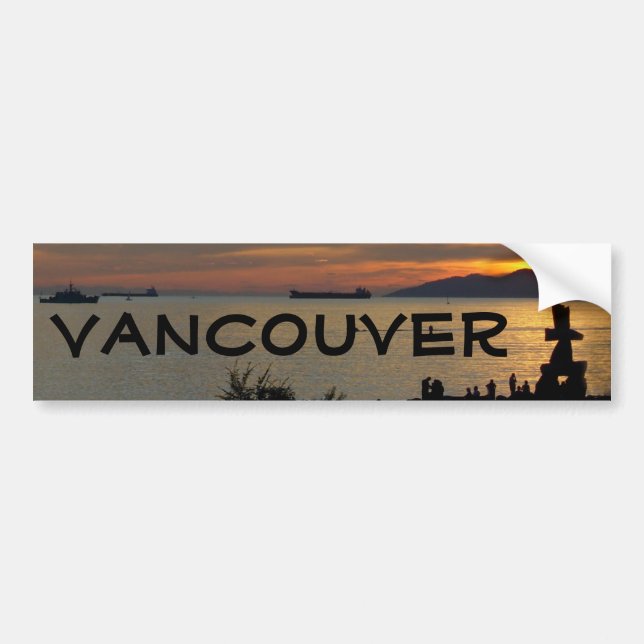 Adesivo Para Carro Presentes de Vancouver Bumper Sticker Vancouver So (Frente)