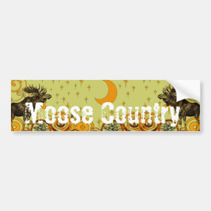 Adesivo Para Carro Presentes de Vintage Moose
