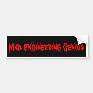 Adesivo Para Carro Presentes do Nerd de Geek Geeky do Genius de Engen