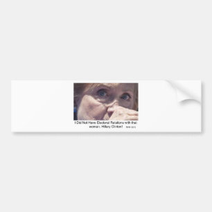 Adesivo Para Carro Presentes e roupa de Anti-Hillary Clinton 2016