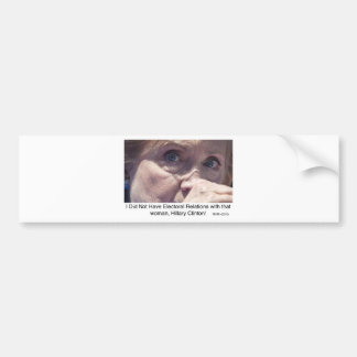 Adesivo Para Carro Presentes e roupa de Anti-Hillary Clinton 2016