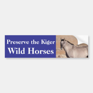 Adesivo Para Carro Preserve the Kiger Wild Horses Bumper Sticker