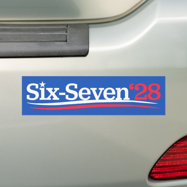 Adesivo Para Carro President 67 Vote Six-Seven 2028 Funny (No carro)