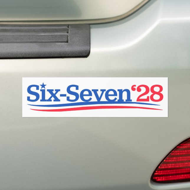 Adesivo Para Carro President 67 Vote Six-Seven 2028 Funny (No carro)