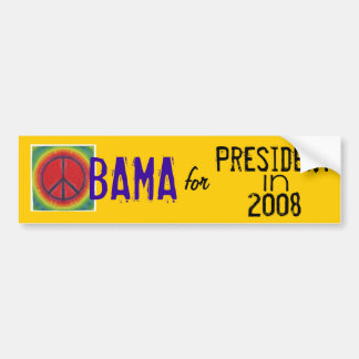 Adesivo Para Carro Presidente 08 da paz de Obama