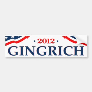Adesivo Para Carro Presidente 2012 de Gingrich (v105)