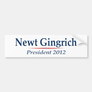 Adesivo Para Carro Presidente 2012 de Newt Gingrich (v103)
