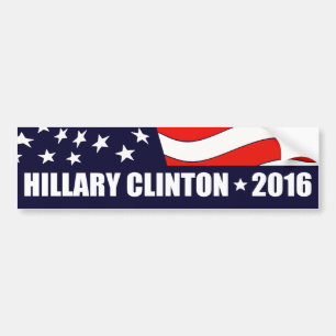 Adesivo Para Carro Presidente 2016 bandeira americana de Hillary
