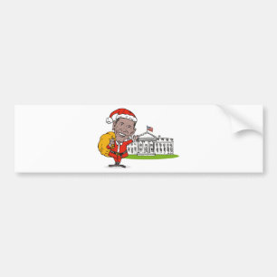 Adesivo Para Carro Presidente americano Barack Obama Papai Noel