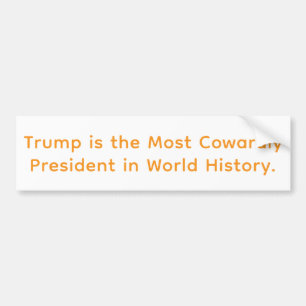 Adesivo Para Carro Presidente Covarde Trump Hankamer Artjunkhaus Hist