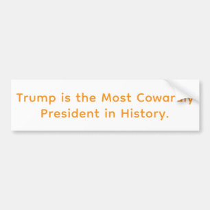 Adesivo Para Carro Presidente Covarde Trump Hankamer Artjunkhaus Hist