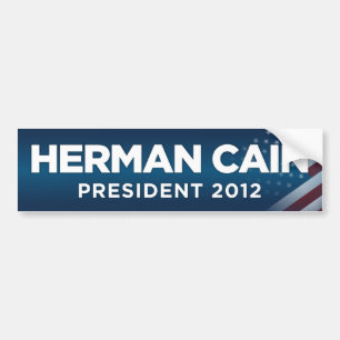 Adesivo Para Carro Presidente de Herman Cain autocolante no vidro