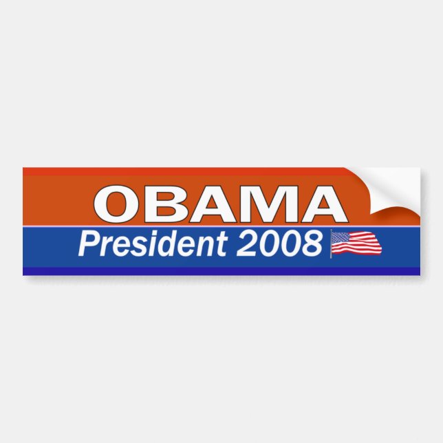 Adesivo Para Carro Presidente de OBAMA (Frente)