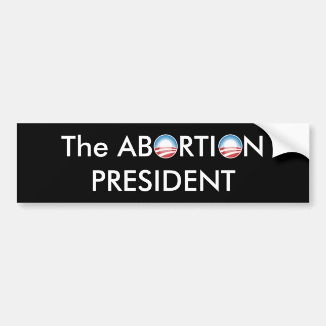 Adesivo Para Carro Presidente do aborto (Frente)