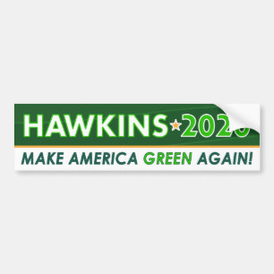 Adesivo Para Carro Presidente do Partido Verde Hawkins 2020 Bumper St