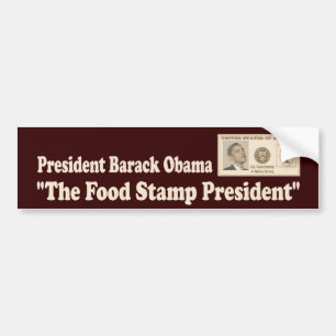Adesivo Para Carro Presidente Obama do cupão de alimentação