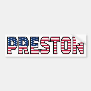Adesivo Para Carro Preston Name Vorname USA Aufkleber Sticker Auto