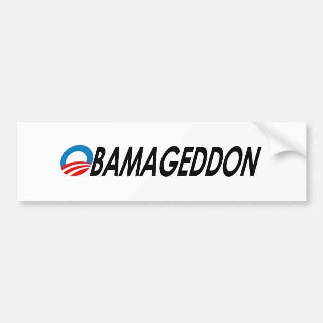 Adesivo Para Carro Preto de Obamageddon (Frente)