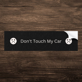 Adesivo Para Carro Preto Não Toque no Meu Carro