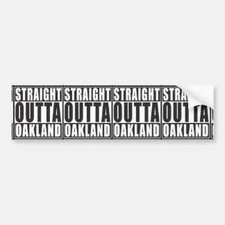 Adesivo Para Carro Preto reto de Outta Oakland