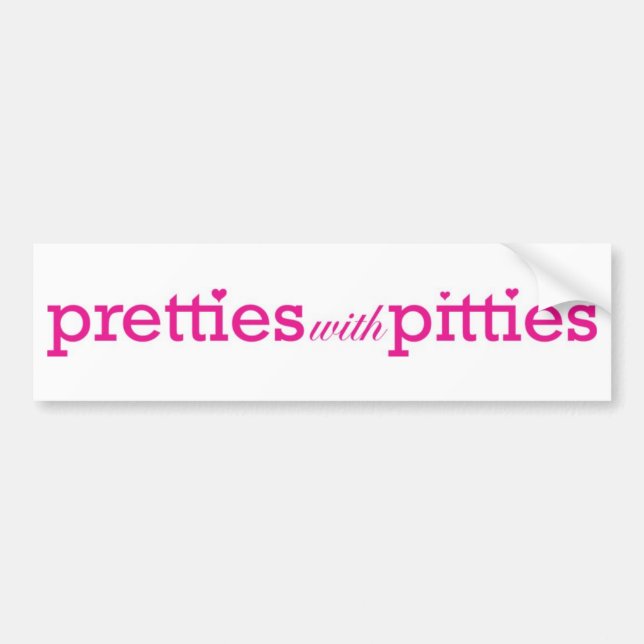 Adesivo Para Carro Pretties com Pitties (Frente)