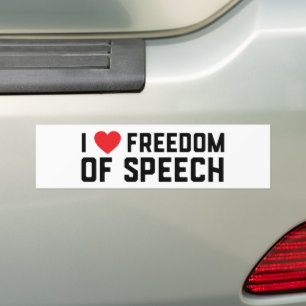 Adesivo Para Carro Primeira Emenda Eu Adoro A Liberdade De Expressão