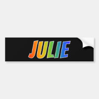 Primeiro Nome "JULIE": Divertido Arco-Íris