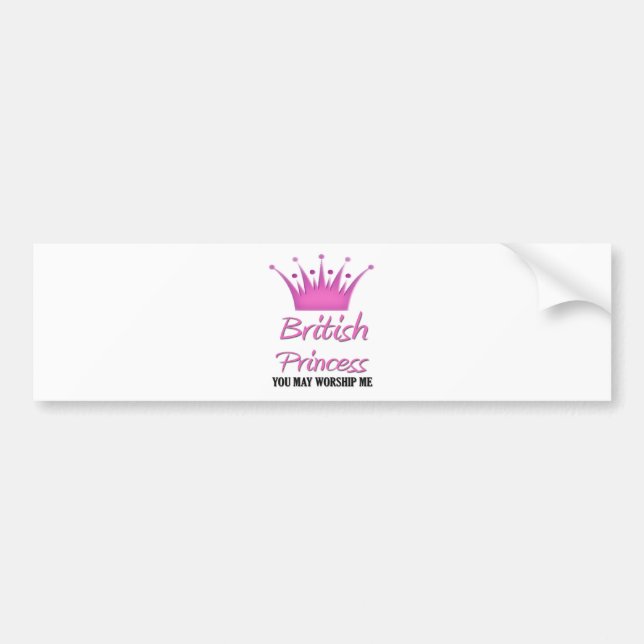 Adesivo Para Carro Princesa britânica (Frente)