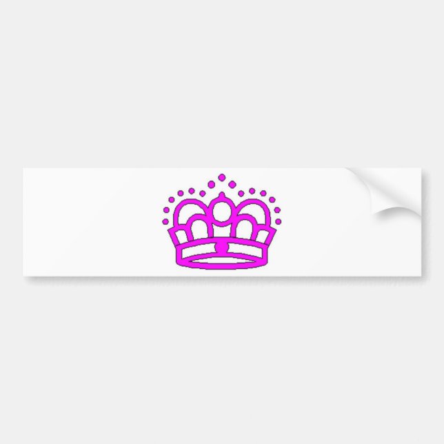Adesivo Para Carro Princesa de coroa (Frente)