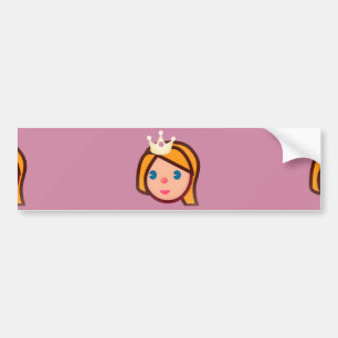 Adesivo Para Carro princesa emoji