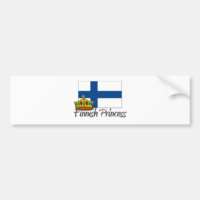 Adesivo Para Carro Princesa finlandesa (Frente)