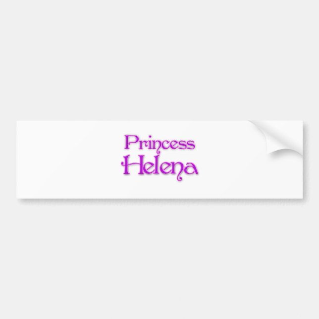 Adesivo Para Carro Princesa Helena (Frente)