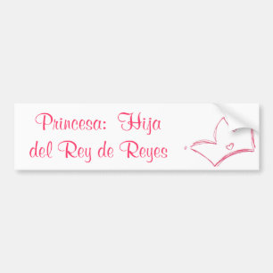 Adesivo Para Carro Princesa: Hija del Rey de Reyes