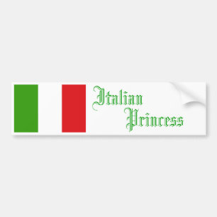 Adesivo Para Carro Princesa italiana, autocolante no vidro traseiro